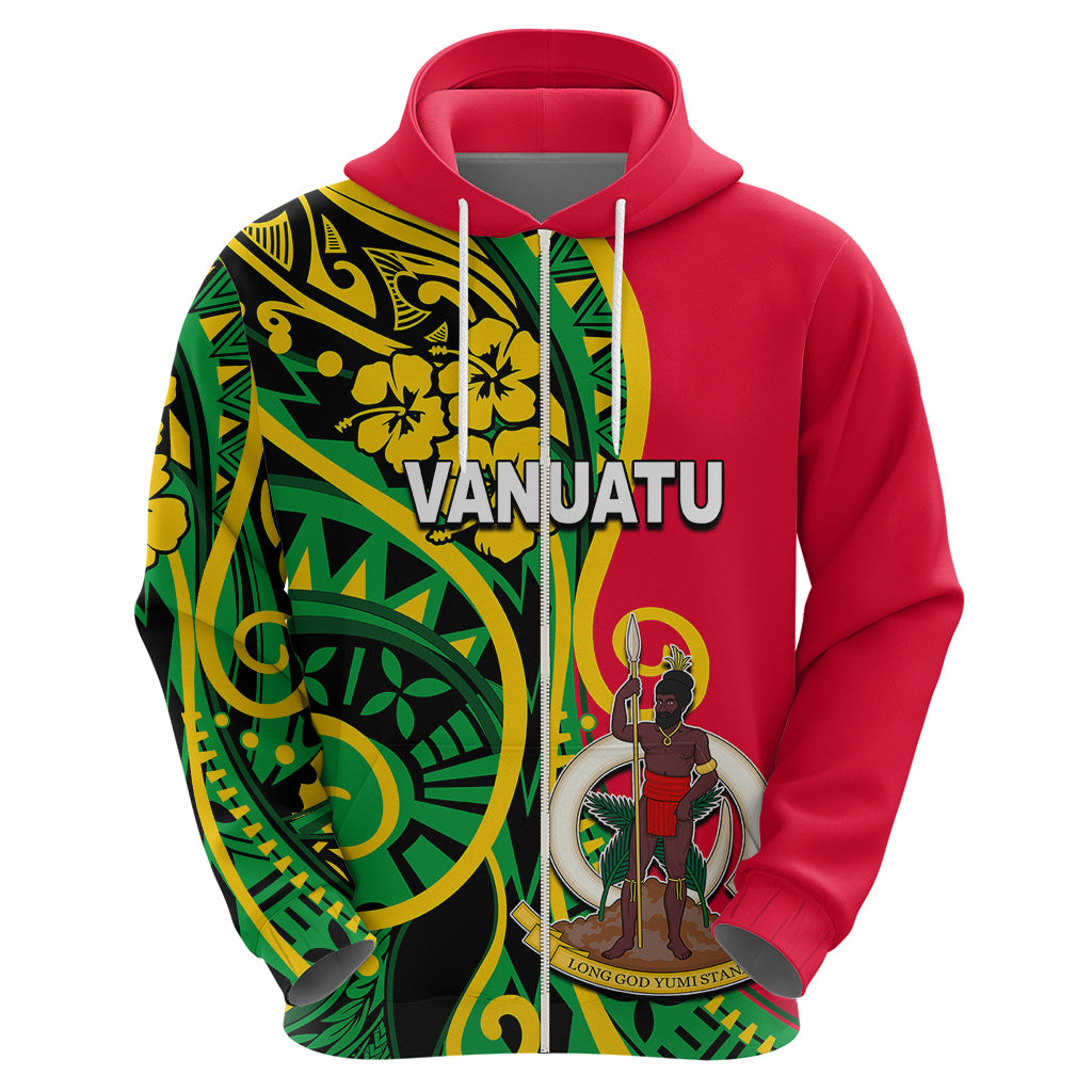 Custom Vanuatu Hoodie Polynesian Patterns LT6 - Polynesian Pride