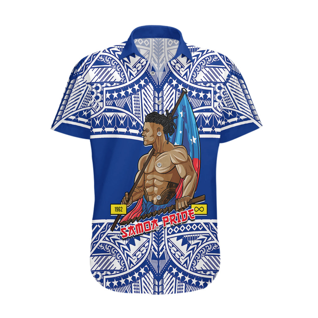 (Custom Personalised) Samoa Pride Hawaiian Shirt Tribal Patterns Blue LT6 Blue - Polynesian Pride