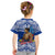 (Custom Personalised) Samoa Pride Kid T Shirt Tribal Patterns Blue LT6 - Polynesian Pride