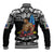 (Custom Personalised) Samoa Pride Baseball Jacket Tribal Patterns Black LT6 - Polynesian Pride