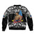 (Custom Personalised) Samoa Pride Bomber Jacket Tribal Patterns Black LT6 - Polynesian Pride