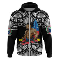 Custom Samoa Pride Hoodie Tribal Patterns Black LT6 Zip Hoodie Black - Polynesian Pride