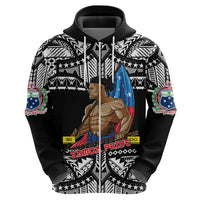 Custom Samoa Pride Hoodie Tribal Patterns Black LT6 - Polynesian Pride