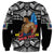 (Custom Personalised) Samoa Pride Sweatshirt Tribal Patterns Black LT6 - Polynesian Pride