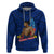 Custom Samoa Pride Hoodie Simple Blue Style LT6 Pullover Hoodie Blue - Polynesian Pride