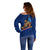 (Custom Personalised) Samoa Pride Off Shoulder Sweater Simple Blue Style LT6 - Polynesian Pride