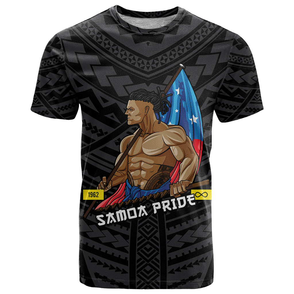 Custom Samoa Pride T Shirt Simple Black Style LT6 Black - Polynesian Pride