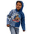 (Custom Personalised) Samoa Pride Kid Hoodie Polynesian Patterns Blue LT6 - Polynesian Pride