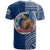 Custom Samoa Pride T Shirt Polynesian Patterns Blue LT6 - Polynesian Pride