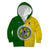 Cook Islands Kid Hoodie Yellow-Green Half Style LT6 - Polynesian Pride