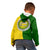 Cook Islands Kid Hoodie Yellow-Green Half Style LT6 - Polynesian Pride