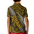 Polynesian Guam Kid Polo Shirt with Coat Of Arms Claws Style - Gold LT6 - Polynesian Pride