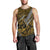 Polynesian Guam Men Tank Top with Coat Of Arms Claws Style - Gold LT6 - Polynesian Pride