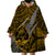 Polynesian Guam Wearable Blanket Hoodie with Coat Of Arms Claws Style - Gold LT6 - Polynesian Pride