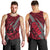 Polynesian Guam Men Tank Top with Coat Of Arms Claws Style - Red LT6 - Polynesian Pride