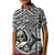 Polynesian Guam Kid Polo Shirt with Coat Of Arms Claws Style - White LT6 Kid White - Polynesian Pride