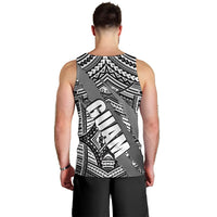 Polynesian Guam Men Tank Top with Coat Of Arms Claws Style - White LT6 - Polynesian Pride