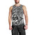 Polynesian Guam Men Tank Top with Coat Of Arms Claws Style - White LT6 - Polynesian Pride