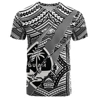 Polynesian Guam T Shirt with Coat Of Arms Claws Style White LT6 White - Polynesian Pride
