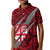 Polynesian Fiji Kid Polo Shirt with Coat Of Arms Claws Style - Red LT6 Kid Red - Polynesian Pride