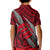 Polynesian Fiji Kid Polo Shirt with Coat Of Arms Claws Style - Red LT6 - Polynesian Pride
