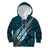 Polynesian Fiji Kid Hoodie with Coat Of Arms Claws Style - Blue LT6 Hoodie Blue - Polynesian Pride