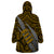 Polynesian Fiji Wearable Blanket Hoodie with Coat Of Arms Claws Style - Gold LT6 - Polynesian Pride