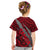 Polynesian Samoa Kid T Shirt with Coat Of Arms Claws Style - Red LT6 - Polynesian Pride