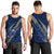 Polynesian Samoa Men Tank Top with Coat Of Arms Claws Style - Blue LT6 - Polynesian Pride