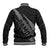 Polynesian Samoa Baseball Jacket with Coat Of Arms Claws Style - Black LT6 - Polynesian Pride