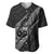 Polynesian Samoa Baseball Jersey with Coat Of Arms Claws Style - Black LT6 Black - Polynesian Pride