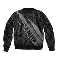 Polynesian Samoa Bomber Jacket with Coat Of Arms Claws Style - Black LT6 - Polynesian Pride