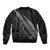 Polynesian Samoa Bomber Jacket with Coat Of Arms Claws Style - Black LT6 - Polynesian Pride