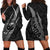 Polynesian Samoa Hoodie Dress with Coat Of Arms Claws Style - Black LT6 - Polynesian Pride