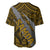 Polynesian Samoa Baseball Jersey with Coat Of Arms Claws Style - Gold LT6 - Polynesian Pride