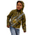 Polynesian Samoa Kid Hoodie with Coat Of Arms Claws Style - Gold LT6 - Polynesian Pride