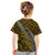 Polynesian Samoa Kid T Shirt with Coat Of Arms Claws Style - Gold LT6 - Polynesian Pride