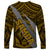 Polynesian Samoa Long Sleeve Shirt with Coat Of Arms Claws Style - Gold LT6 - Polynesian Pride