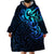 Matariki New Zealand Wearable Blanket Hoodie Maori New Year Galaxy Sky Blue LT6 - Polynesian Pride