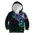 Matariki New Zealand Kid Hoodie Maori New Year Galaxy Sky Green LT6 Hoodie Green - Polynesian Pride