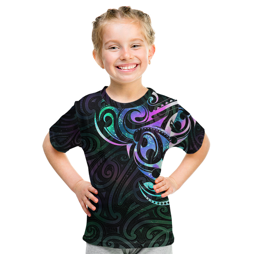 Matariki New Zealand Kid T Shirt Maori New Year Galaxy Sky Green LT6 Green - Polynesian Pride