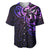 New Zealand Baseball Jersey Maori Matariki Galaxy Sky Purple LT6 Purple - Polynesian Pride