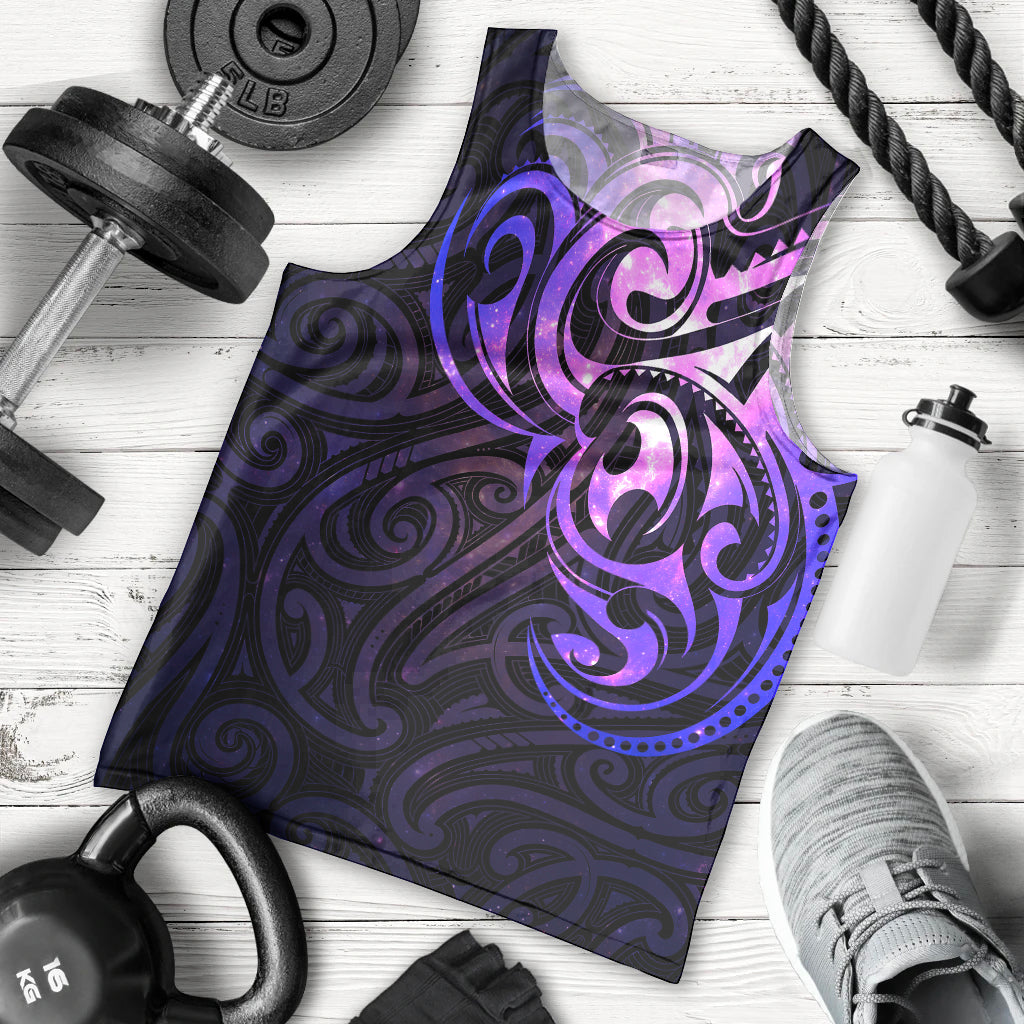 New Zealand Men Tank Top Maori Matariki Galaxy Sky Purple LT6 Purple - Polynesian Pride