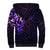 New Zealand Sherpa Hoodie Maori Matariki Galaxy Sky Purple LT6 - Polynesian Pride