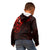 New Zealand Kid Hoodie Maori Matariki Galaxy Sky Red LT6 - Polynesian Pride