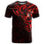 New Zealand T Shirt Maori Matariki Galaxy Sky Red LT6 Red - Polynesian Pride