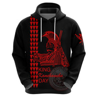 Custom Hawaii Hoodie King Kamehameha Day Red LT6 - Polynesian Pride