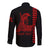 Custom Hawaii Long Sleeve Button Shirt King Kamehameha Day - Red LT6 - Polynesian Pride