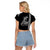 Custom Hawaii Raglan Cropped T Shirt King Kamehameha Day - White LT6 - Polynesian Pride