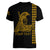 Custom Hawaii Women V Neck T Shirt King Kamehameha Day - Gold LT6 - Polynesian Pride